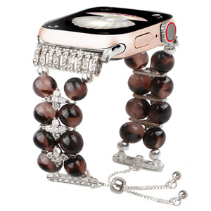 <span class=keywords><strong>Bracelet</strong></span> de montre en perles pour <span class=keywords><strong>femme</strong></span> avec boucle ardillon en PVC, style petite fragrance, compatible avec les modèles 87 Generation/65/<span class=keywords><strong>SE</strong></span> Ilm062, très populaire - Product Image 5