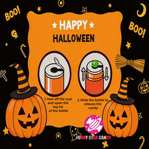 Gomitas Ácidas con Forma de Calavera para Fiesta de Halloween, Paquete en Botella de Colores, Gomitas Masticables con Sabor a Frutas, Dulces para Fiestas, Venta al por Mayor - Product Image 4