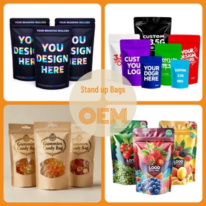 Sachets Ziplock Personnalisés Imprimés pour Aliments pour Animaux, Sachets Souples à Fermeture Éclair pour Bonbons et Gommes, Emballage Alimentaire avec Fenêtre Transparente - Product Image 2