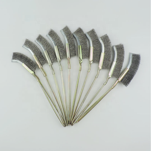 נירוסטה חוט מברשת נקי חלודה ארוך ידית מברשת/ניילון חוט סכין מברשת/יד חוט מברשת - Product Image 3