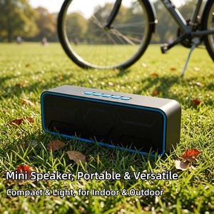 Enceinte portable robuste Sc215 stéréo 10W avec double haut-parleur de 45 mm, radiateur de basses, son TWS, FM/TF/USB/AUX, enceinte sans fil portable - Product Image 5