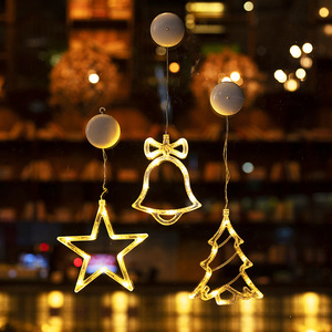 LED Décoration <span class=keywords><strong>de</strong></span> <span class=keywords><strong>Noël</strong></span> <span class=keywords><strong>Fenêtre</strong></span> <span class=keywords><strong>de</strong></span> lumière 3D Lampe <span class=keywords><strong>de</strong></span> vacances suspendue Cerf Fauve Cloches Pin <span class=keywords><strong>Étoile</strong></span>s Lune ELK - Product Image 5