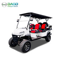 Voiturette de golf électrique DAOD personnalisée certifiée CE, moteur 48V 5Kw, 6 places, batterie lithium, vitesse 30-50Km/h, autonomie 50-70km, prix