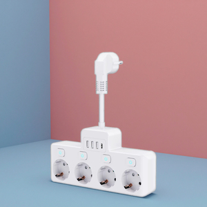 RTS Ready to Ship 4-way Power Strip Wall Socket Individual <b>Switch</b> 16A Current With 2 <b>USB</b>-A and 2 TYPE-C German in Stock E14-4 Po - Product Image 6