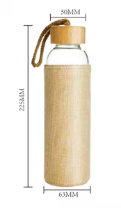 Botella de vidrio reciclada con tapa para ocasiones de comida para llevar - Product Image 5