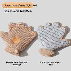 Guanto massaggiante per gatti, spazzola per la rimozione del pelo in eccesso, pettine massaggiante per il bagno del cane, strumento in silicone per la toelettatura e la rimozione del pelo. - Product Image 6
