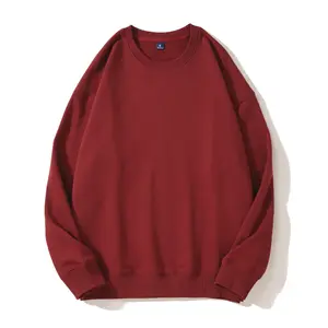 460g Cotton Round Neck Heavyweight Sweatshirt Terry Pullover Long Sleeve Oversize Drop Shoulder Loose Bottom Shirt Printed