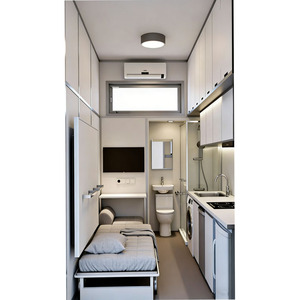 Casa Contenedor Móvil Prefabricada <span class=keywords><strong>de</strong></span> 10 pies, 20 pies, 30 pies, 40 pies, Portátil, para Cafeterías y Tiendas <span class=keywords><strong>de</strong></span> Conveniencia - Product Image 6