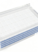 Jeu de Mahjong Funky Trade personnalisé avec des tuiles bleues et des bulles, ensemble en acrylique gravé, jeu de table, cadeau, divertissement pour adultes, casino