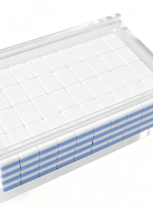Juego de Mesa Funky Trade Personalizado con Fichas de Mahjong Azules y Burbujas Grabadas en Acrílico, Regalo para <span class=keywords><strong>Casino</strong></span>, Entretenimiento para Adultos - Product Image 5