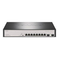 Switch POE TP-LINK TL-SH2210PEF con 8 Puertos Gigabit PoE+, Uplink de 10 Gigabit, Puertos SFP+ de 20k, Gestión Remota en la Nube, Monitoreo VLAN, AP
