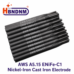 Électrode de soudage en fonte AWS A5.15 ENiFe-C1 Z408 à noyau nickel-fer pour la réparation de la fonte ductile 2,5 mm 3,2 mm 4,0 mm - Product Image 1