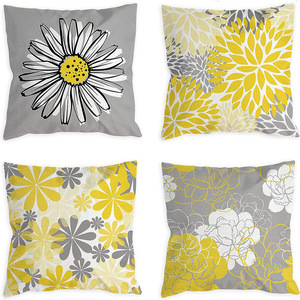 Bán Buôn Hot Bán Linen <span class=keywords><strong>Flower</strong></span> In Áo Gối Trang Trí Nội Thất Sofa Đệm Ngoài Trời Bìa Cho Phòng Khách Vườn Xe Trang Trí Nội Thất - Product Image 5