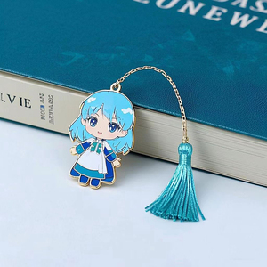 Tùy chỉnh GỖ THƯ văn bản kim loại Bookmark với tua cuốn sách Marks bán buôn số lượng lớn trống kim loại da <span class=keywords><strong>bookmarks</strong></span> cho sách - Product Image 2