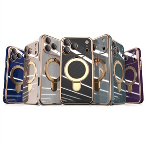 เคสโทรศัพท์แบบใหม่พร้อมฟิล์มกันรอยเลนส์เคลือบไฟฟ้า สำหรับ iPhone 17 Pro Max 17 Air พร้อมขาตั้งแม่เหล็ก - Product Image 2