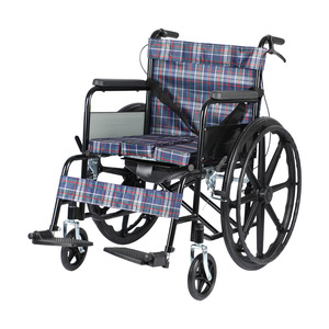 Fauteuil roulant manuel pliable 24 pouces, léger et portable, pour personnes âgées et handicapées, aide à la mobilité - Product Image 3