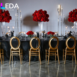 Jarrón de Vidrio Transparente de Estilo Clásico de 77 cm/66 cm, Directo de Fábrica LEDA, Centro de Mesa para Decoración de Bodas - Product Image 6