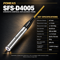 POMEAS SFS-D4005 Chromatic Confocal Displacement Probe, Rentang +/-2 mm, Jarak Referensi 4,7 mm, Pengulangan RMS 100 nm