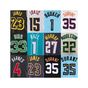 Khâu Hoặc Nóng Ép Phoenix Bóng Rổ Jerseys 1 Devin Booker 3 Chris Paul 22 Ayton 35 Kevin Durant Áo Sơ Mi - Product Image 1