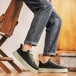 Nouvelles Chaussures de Marche Décontractées en Cuir pour Hommes, Tendance Printemps 2026, Marque Sportive, à Lacets, Semelle Souple, Rehaussantes et Polyvalentes - Product Image 4