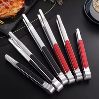 Pinces de cuisine épaisses en acier inoxydable pour buffet, barbecue et steak
