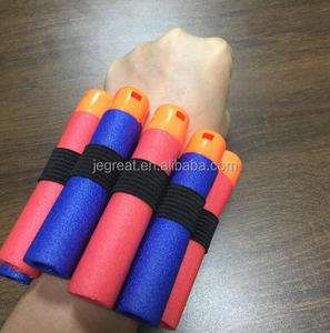 Black EVA Soft Plastic Bullets Gun Muñequera Banda Correa Bandolera - Product Image 2