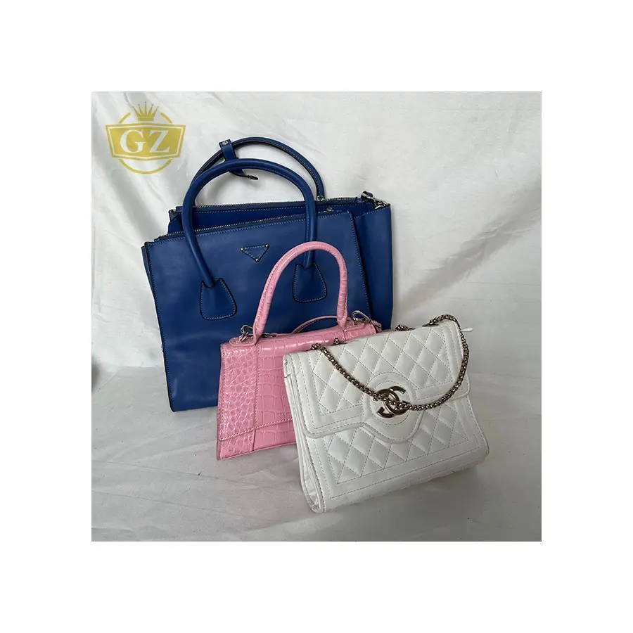 GZ Popular High Quality New Designs Used Bags, Factory Wholesale Mixed Package Cheap Used Ladies Handbag