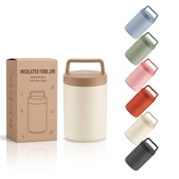 Thermos Isotherme Mignon en Acier Inoxydable 304 à Double Paroi Sans BPA 500ML, Isolation Sous Vide 12-24h, Boîte à Lunch pour Enfants