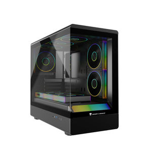 เคส PC ลายเสือดาวป่าสำหรับรุ่น MID Tower matx/itx แบบติดกระจกเทมเปอร์พร้อมพัดลมทรานส์วาป - Product Image 1