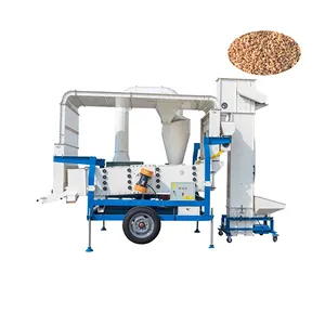 Mobile wheat maize corn sorghum seed cleaner for bird food combined seed cleaner grader