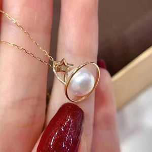 Accessoires en argent S925 pour la création de bijoux, support vide pour collier, pendentif avec perles rondes de 8 à 11 mm, Fashion Planet 30428 - Product Image 4