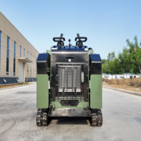 Chargeuse compacte sur chenilles LOGWAY avec joystick de commande, moteur 17,8 kW pour le chargement de pierres et de sable sur chantier