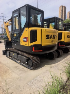 Mini-excavatrice hydraulique diesel SANY SY60C d'occasion en excellent état de fonctionnement, prix compétitif, à vendre - Product Image 6