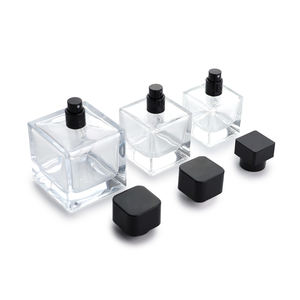 Envases de Perfume de Vidrio Cuadrados Transparentes de Lujo Vacíos al por Mayor de 30 ml, 50 ml y 100 ml, Recargables - Product Image 3