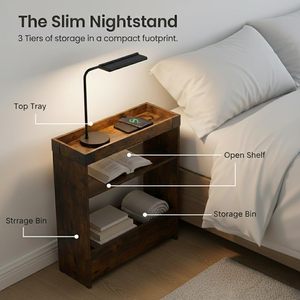 Libreria Semplice, Scaffale Laterale, Portaoggetti, Libreria Moderna, Mensola in Legno <span class=keywords><strong>da</strong></span> Parete per Arredamento Soggiorno - Product Image 5