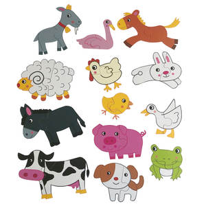 Jeu éducatif magnétique Ranch Jouet en carton sûr pour enfants Développer la motricité fine et l'imagination Jouets <span class=keywords><strong>math</strong></span>ématiques - Product Image 3