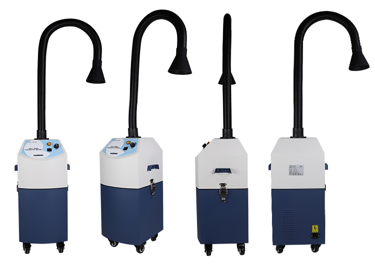 3 Layer Smoke Evacuator Machine Air Cleaning