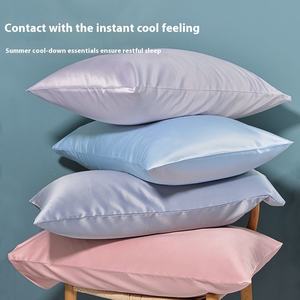 Funda de almohada de seda de hielo directa de fábrica, fundas de cojín, fundas de almohada de personalización de soporte - Product Image 2