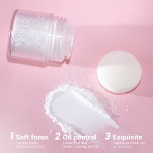 PINK KEY Poudre Libre Fixatrice <span class=keywords><strong>de</strong></span> Maquillage Végane, Sans Cruauté Animale, Waterproof, Contrôle du Sébum, à Base Minérale, avec Protection Solaire et <span class=keywords><strong>Correcteur</strong></span> - Product Image 4