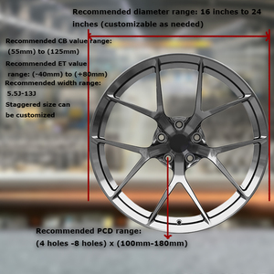 SS Chất lượng cao màu đen bóng cho BMW M3 17 20 18 19 inch 22x12 giả mạo hợp kim lõm tùy chỉnh 5x112 xe 5x120 bánh xe - Product Image 3
