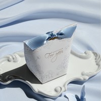 Boîte cadeau coréenne triangulaire en carton pour mariage, bonbons, matériaux recyclés, gaufrage, vert, bleu, rouge, Missugar Jiaxiang