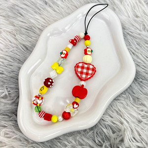 Hot Sale New Style Red Strawberry <b>Lanyard</b> Keychain Universal Phone Case CCD Camera Charm Pendant - Product Image 3
