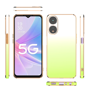 Nuevo producto 2024, funda para teléfono, cambio gradual de color, protección completa galvanizada para cámara para Oppo A78 5G A59, funda trasera para teléfono - Product Image 6