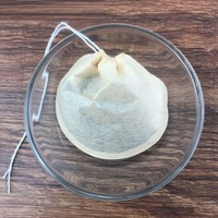 Sachet de thé rond jetable de 75 mm de diamètre, sachet de thé de forme irrégulière