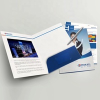 Pochettes pour documents en carton, impression personnalisée, dossier de papier A4, dossiers de classement, logo imprimé, plastification mate, dossier de présentation