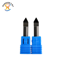Brocas de grabado PCD de calidad superior para granito y mármol, fresa de extremo con diámetro de vástago de 6 mm y 8 mm, empaque en caja