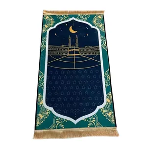 Foldable Travel Prayer Mat Rug Carpet 3d Prayer Rug Print Luxury Poly Bags Rectangle Formaldehyde SUNRISE Mosque Muslim