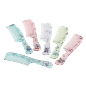 Transparent Cartoon Makeup <b>Comb</b> Small Portable Resin Travel <b>Comb</b> Cute Mini Design Individually Packaged - Product Image 3