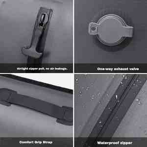 Bolsa de Almacenamiento de Ropa Impermeable de Poliéster Moderna con Cierre de Cremallera, Gran Capacidad, Cubo de Embalaje Hermético para Viajes - Product Image 4