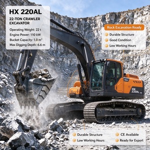 Excavadora Usada Hyundai HX220AL de 22 Toneladas, Original de Corea, en Buen Estado, en Shanghái - Product Image 1